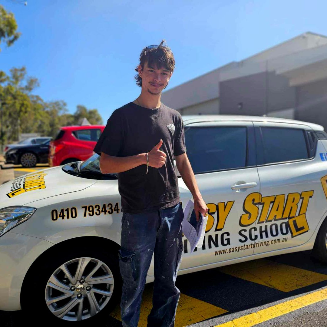 Male teenager with his P Plates
